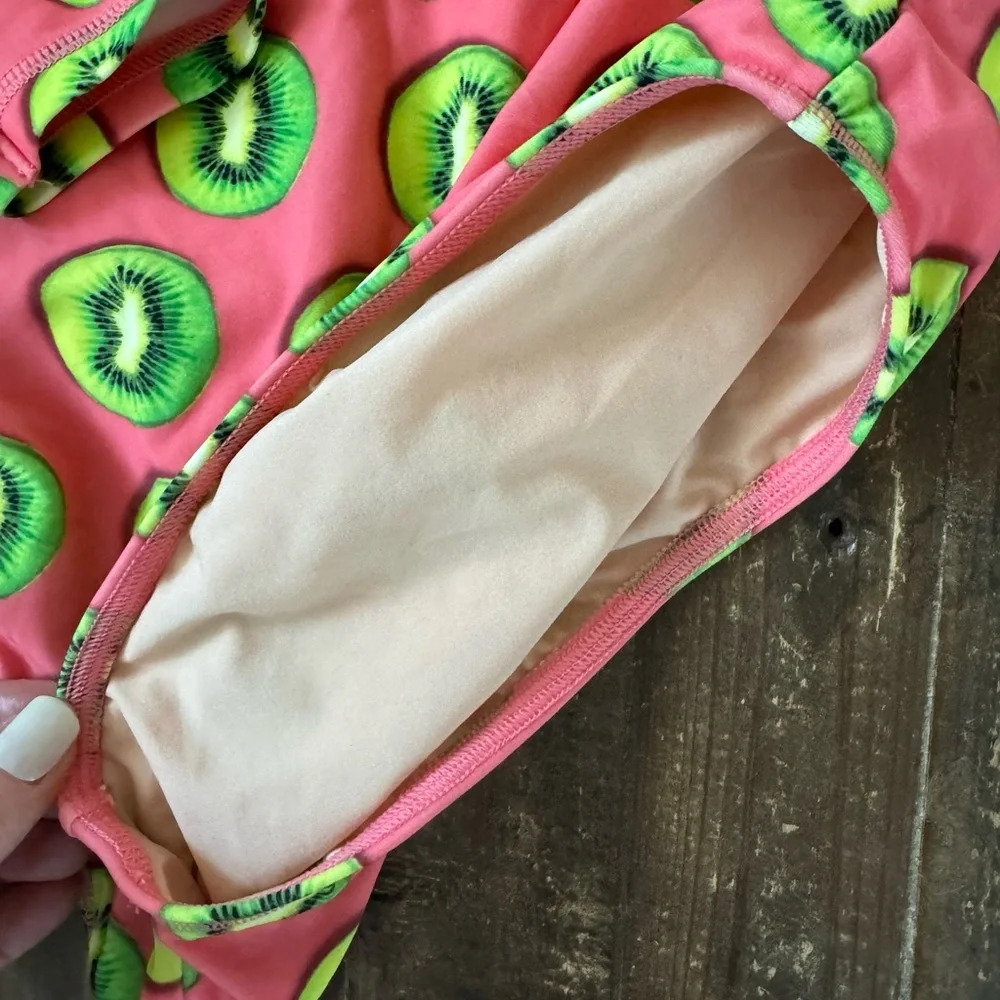Crewcuts Girls long-sleeve swim in Kiwis🥝